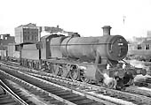 Ex-GWR 2884 class 2-8-0 No 2898 trundles through Snow Hill with a Type 3 train on 23rd November 1963