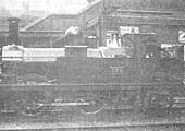 Great Western Railway 0-4-2T �517� class No 838 at the southern end of Snow Hill Station, circa 1900.