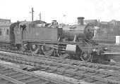 Ex-GWR 2-6-2T 1501 class No 4111 brings empty stock into Birmingham Snow Hill station on 2nd September 1963