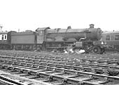 Ex-GWR 4-6-0 4073 Class No 5089 'Westminster Abbey' approaches Birmingham Snow Hill with an up express