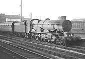 Ex-GWR 4-6-0 Class 4073 No 5031 'Totnes Castle' is seen entering Birmingham Snow Hill on 11th October 1963
