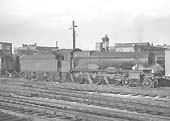 Another view of ex-GWR 4-6-0 No 4954 'Plaish Hall' shunting a vent van at Snow Hill station on 23rd November 1963