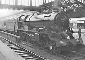 Ex-GWR 4-6-0 No 6002 'King William lV' is seen standing light engine at Platform 4 on 3rd September 1962