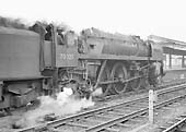 British Railways 4-6-2 7MT No 70027 'Rising Star' passes through Snow Hill station on 22nd February 1964