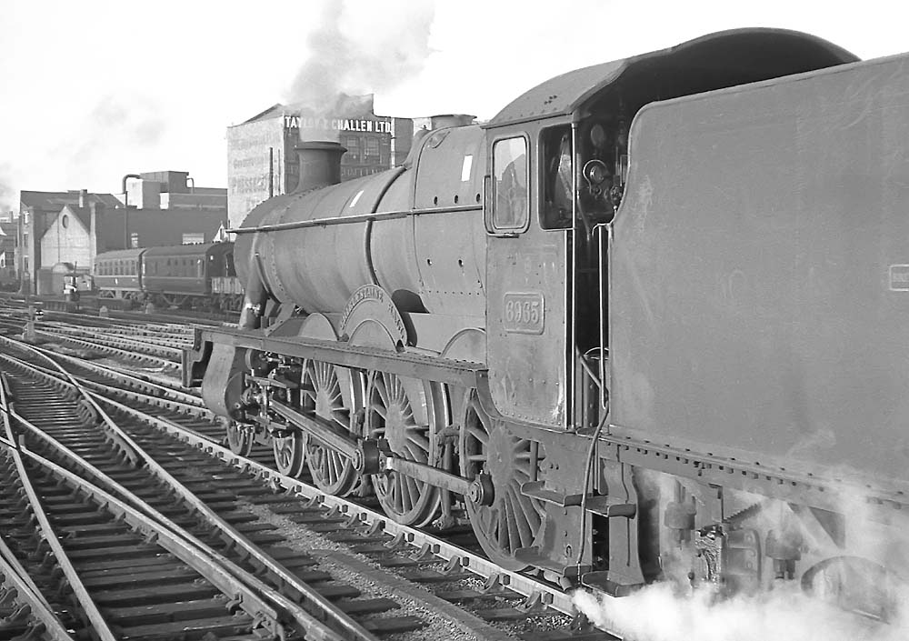 Ex-GWR 4-6-0 6965 class No 6965 'Thirlestaine Hall' readies to depart Snow Hill station on 23rd November 1963