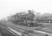 Ex-GWR 4-6-0 68xx class No 6845 'Paviland Grange' is seen carrying the headlamp code of a Type 2 service on 7th December 1963