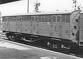 Great Western Railway fifty foot long Milk Van (telegraphic code Siphon G) is seen at Birmingham Snow Hill in July 1947