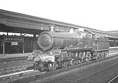 GWR 4-6-0 Saint class No 2981 'Ivanhoe' is seen running light engine through Snow Hill station on the up through line on 4th July 1936