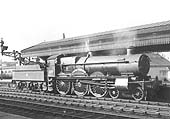 GWR 4-6-0 Saint class No 2975 'Lord Palmer' is stands light engine fully coaled to take forward an express forward to Paddington