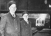 Snow Hill station staff Mr Wye and Mr Doherty see off the 17 52pm to Leamington Spa which was the last train to pass through Snow Hill tunnel