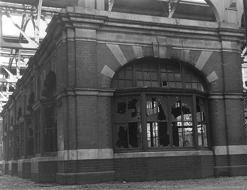 Another view of one of Snow Hill station's derelict platform buildings after all passenger services had ceased in the early 1970s