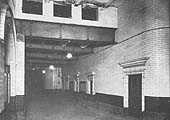 View of the underpass which passed under the full width of Snow Hill station leading to Great Charles Street booking offices