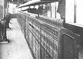 A rear view of the new Siemens electro-mechanical locking frame at Birmingham North Signal Box in 1910
