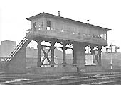 View of Birmingham Snow Hill station's North Signal Box which was opened on 31st October 1909