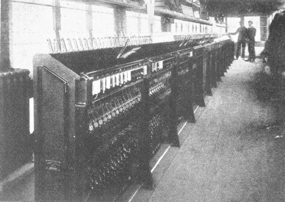 Photograph of the interior of Birmingham North Signal Box taken soon after the Signal Box opened on 31st October 1909