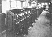 Interior of Birmingham North Signal Box taken soon after the Signal Box opened on 31st October 1909