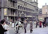 A 1963 colour photograph showing the former hotel's smoke ingrained front facing on to Colmore Row