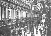 A 1933 view of the Great Western Arcade, built in 1876, over the railway cutting to form Snow Hill tunnel