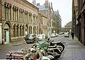 Looking along Barwick Street looking towards Snow Hill station's Main Booking Hall and Concourse in 1964