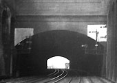 Looking in the direction of Wolverhampton with a view of the signal gantries either side of the entrance to Hockley No 2 tunnel