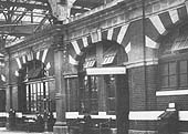 Close up showing the Ladies Waiting Room located within one of Snow Hill station's ornate buildings