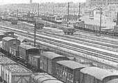 Close up of the six main running lines to Moor Street station and the throat of the Caledonia yard