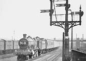 Ex-Great Western Railway 43xx class 2-6-0 No 5339 approaching Bordesley on the down main line on 13th August 1955