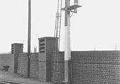 The exit signal for Moor Street Goods yard and the two air vents for the stable block located below