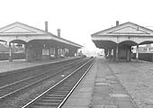 Looking towards Moor Street with the down and up relief island platforms on the left and the main down and up island platforms on the right