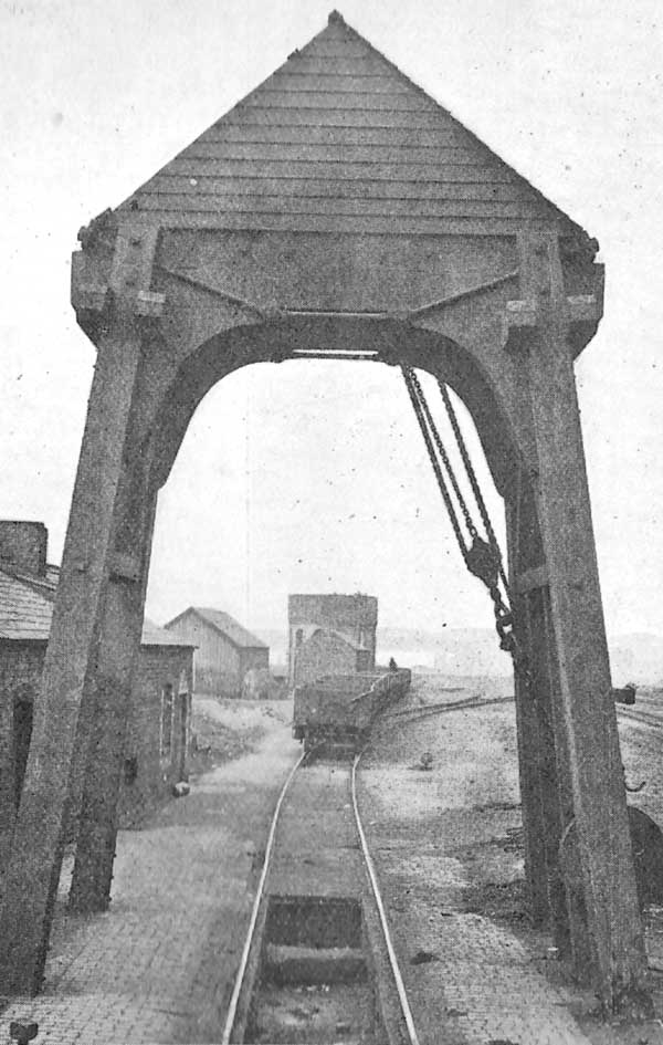 View of the original sheer legs installed at Bordesley during its the days when the shed still serviced Broad Gauge locomotives