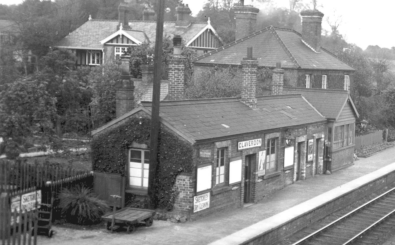 The original 1860 station building built as a single storey in red brick building with a slate roof