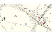 An 1886 25 inches to the mile Ordnance Survey Map showing Claverdon Station and the single siding goods yard