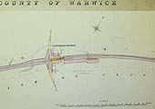 GWR 1884 Land Survey showing land purchased by the Stratford Railway Company for their line at Claverdon