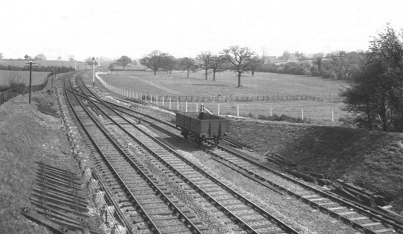 View of the north end of the station taken from the new Signal Box looking towards Hatton