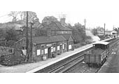 Looking down from the road bridge towards Hatton during the doubling and construction work