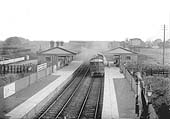 A GWR steam Rail Car stands at Earlswood Station on an up local passenger service to Moor Street
