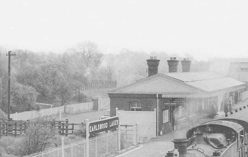 Close up of the forecourt outside the station which was accessed by a driveway off Rumbush Lane