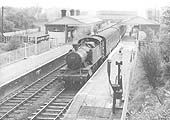 BR built 2-6-2T No 4170 arrives with an up local passenger service for Moor Street in April 1957