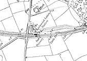 An OS map of Earlswood Lakes Station showing the layout of the station and goods yard as first built in 1908
