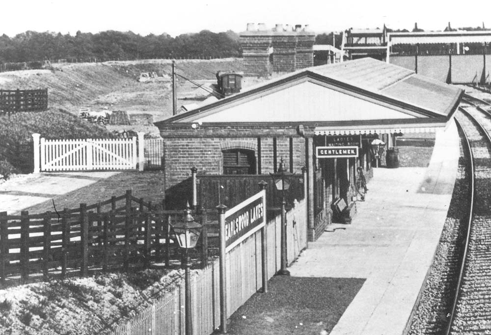Close up showing the down platform's building which consisted of booking office, general waiting room, ladies waiting room and gentleman's toilets