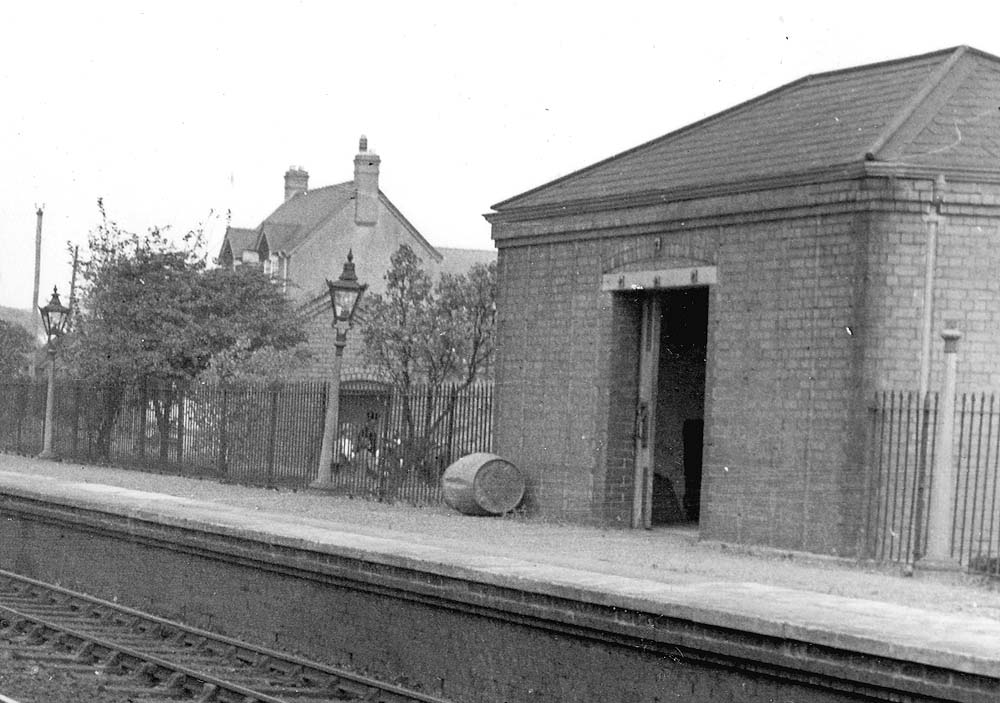Close up of the storage shed which was located on the down platform adjacent to the goods yard