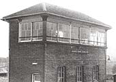 View of the second signal box at Greaves Siding which was opened on 3rd February 1918