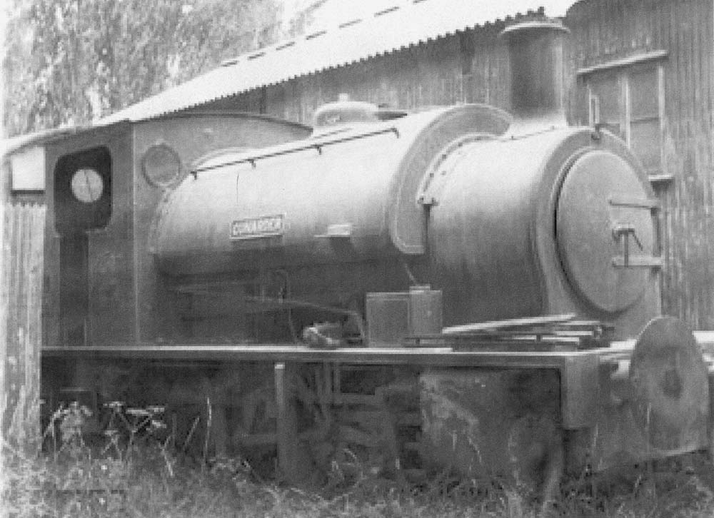 Thought to be the last steam locomotive on site, 0-6-0ST �Cunarder� stands derelict at the closed Harbury Cement Works