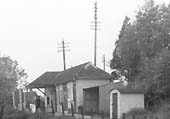 Close up showing the Booking Office on Norton Lane showing that the ticket office was on the left under the canopy and a waiting room in the centre