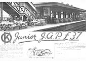 A photograph from the Great Western Railway magazine of May 1926 showing new cycles being stored on Hall Green station