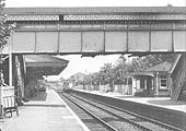 An ex-GWR Diesel Railcar enters the station on a down local service to Stratford upon Avon in 1959