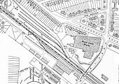 A larger scale 1937 Ordnance Survey map showing Hall Green station and its extensive goods yard