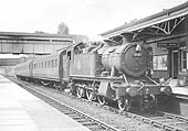Ex-GWR 2-6-2T 'Large Prairie' No 3101 is seen on an up local passenger service to Birmingham on 8th June 1957