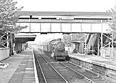 Ex-GWR 4-6-0 No 6971 'Athelhampton Hall' passes through Hall Green on a down express on 16th May 1964