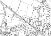 A 1914 revised Ordnance Survey map revised in 1913-4 published in 1919 showing Hall Green station and goods yard